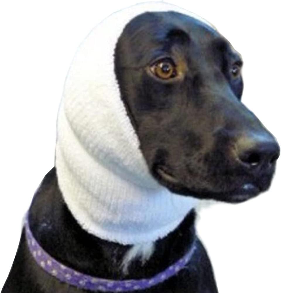 Happy Hoodie The Original Dog & Cat Calming Band - American Brand - Anxiety Relief/Noise Protection-Grooming-Thunder-Fireworks (Large, Blue) - Since 2008