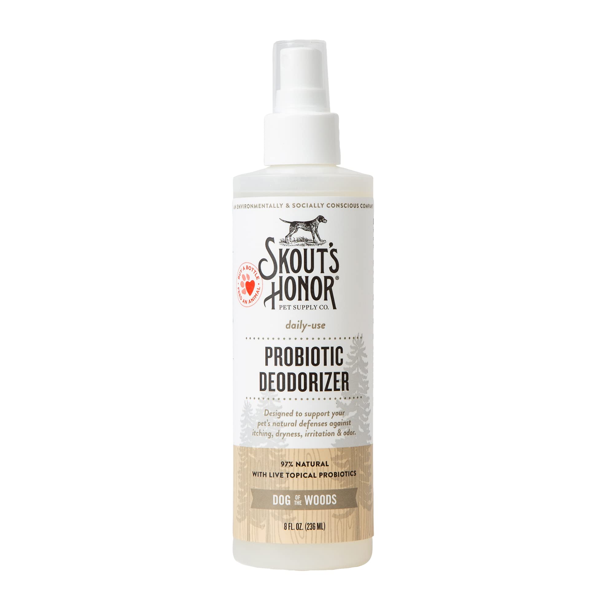 SKOUT'S HONOR Probiotic Puppy Deodorizing Spray - Happy Puppy, 8 oz | Hydrating Daily-Use Formula for Puppies and Dogs, Microbiome-Friendly with Avocado Oil and Omega-3s, 97% Natural