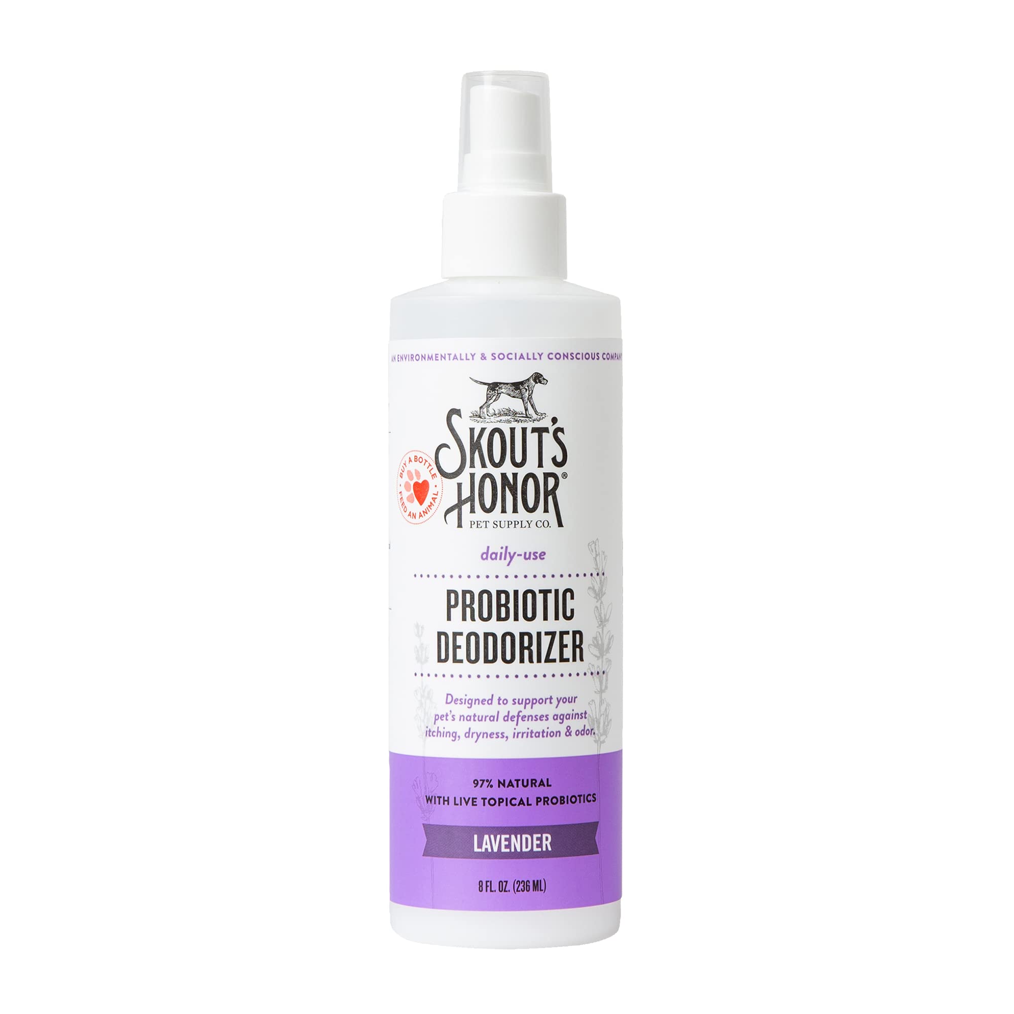 SKOUT'S HONOR Probiotic Puppy Deodorizing Spray - Happy Puppy, 8 oz | Hydrating Daily-Use Formula for Puppies and Dogs, Microbiome-Friendly with Avocado Oil and Omega-3s, 97% Natural
