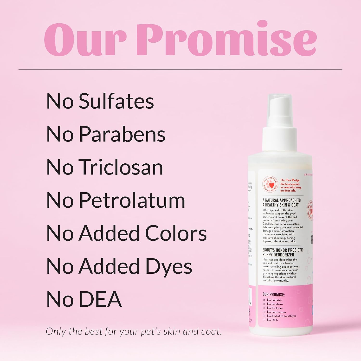 SKOUT'S HONOR Probiotic Puppy Deodorizing Spray - Happy Puppy, 8 oz | Hydrating Daily-Use Formula for Puppies and Dogs, Microbiome-Friendly with Avocado Oil and Omega-3s, 97% Natural