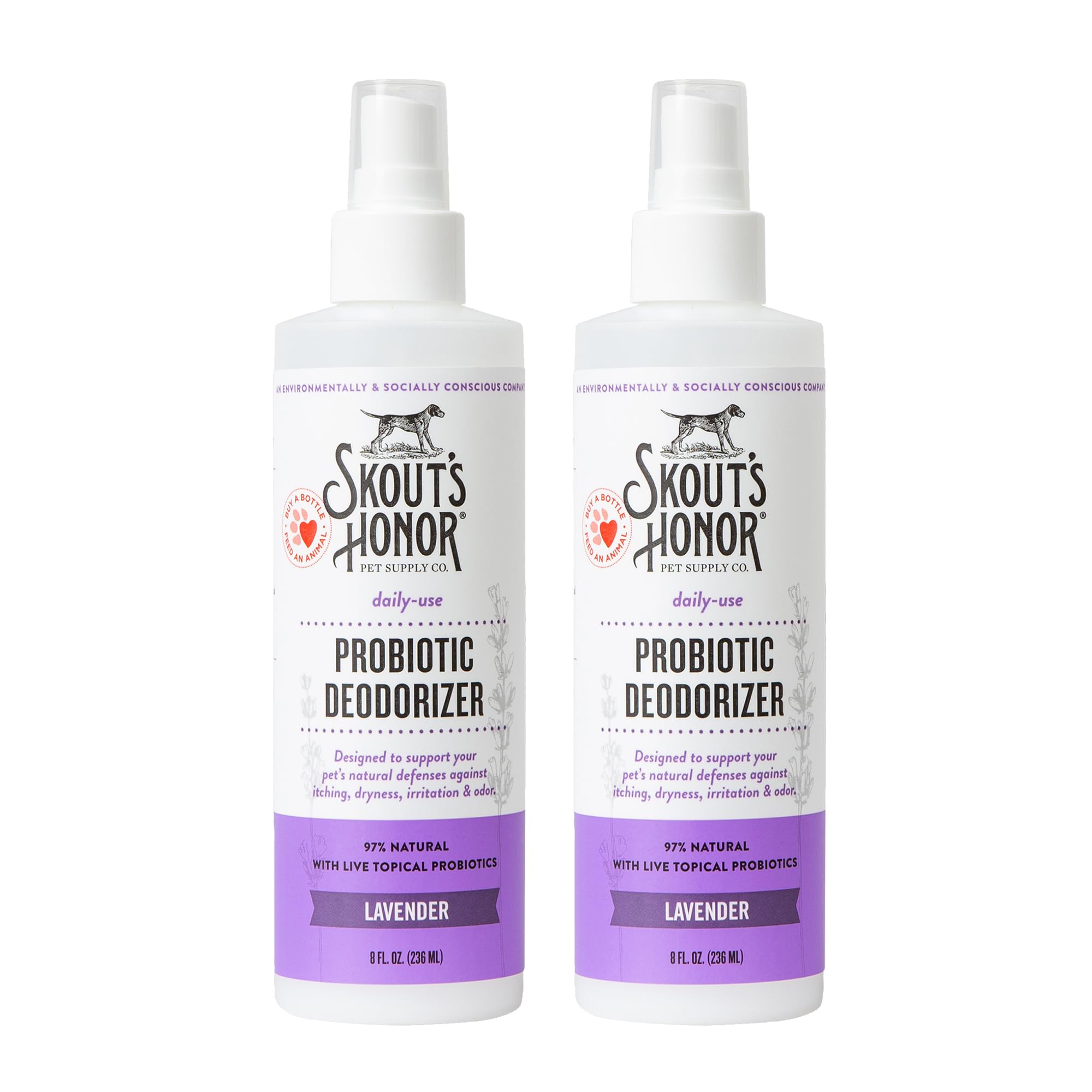 SKOUT'S HONOR Probiotic Puppy Deodorizing Spray - Happy Puppy, 8 oz | Hydrating Daily-Use Formula for Puppies and Dogs, Microbiome-Friendly with Avocado Oil and Omega-3s, 97% Natural