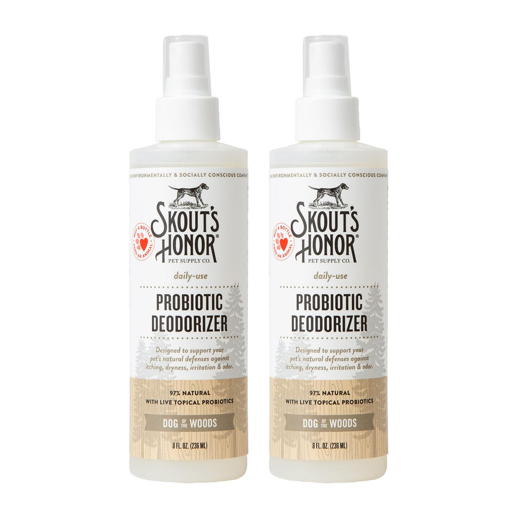SKOUT'S HONOR Probiotic Puppy Deodorizing Spray - Happy Puppy, 8 oz | Hydrating Daily-Use Formula for Puppies and Dogs, Microbiome-Friendly with Avocado Oil and Omega-3s, 97% Natural