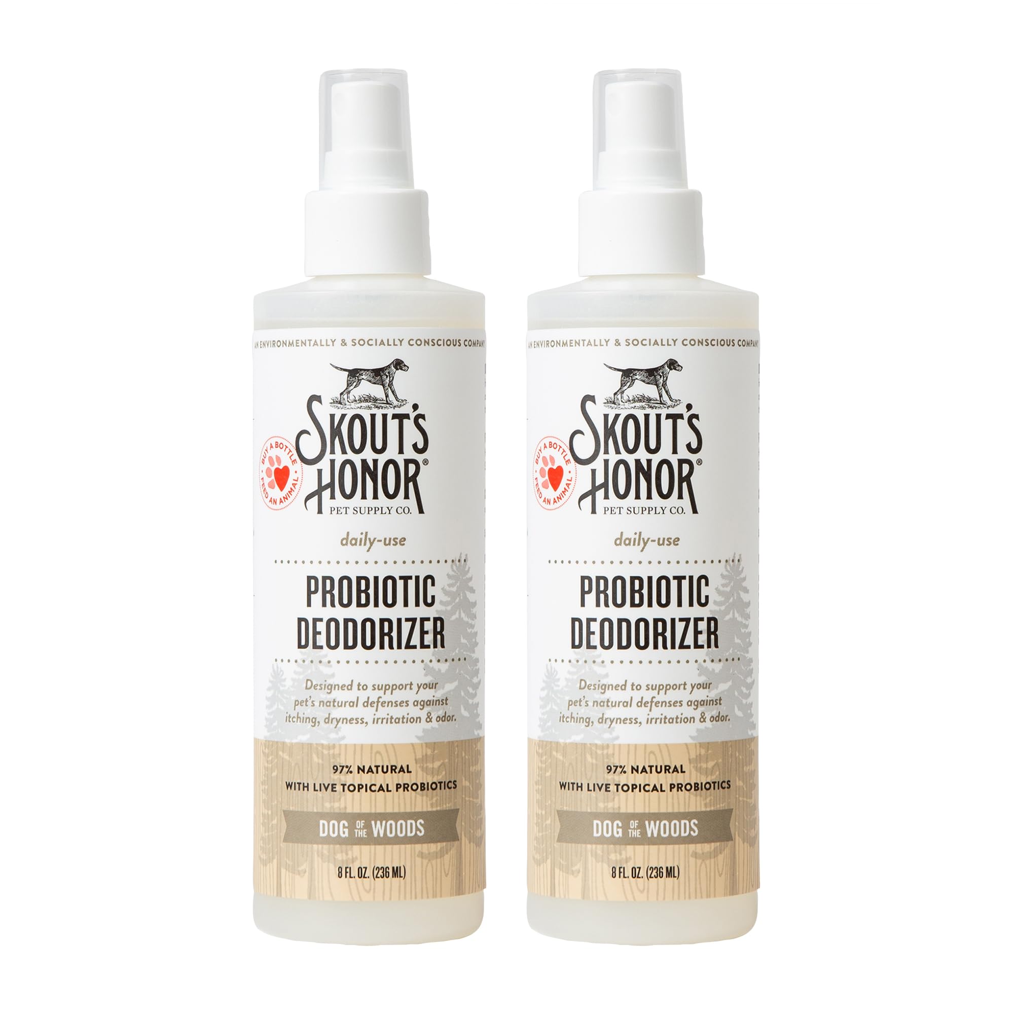 SKOUT'S HONOR Probiotic Puppy Deodorizing Spray - Happy Puppy, 8 oz | Hydrating Daily-Use Formula for Puppies and Dogs, Microbiome-Friendly with Avocado Oil and Omega-3s, 97% Natural