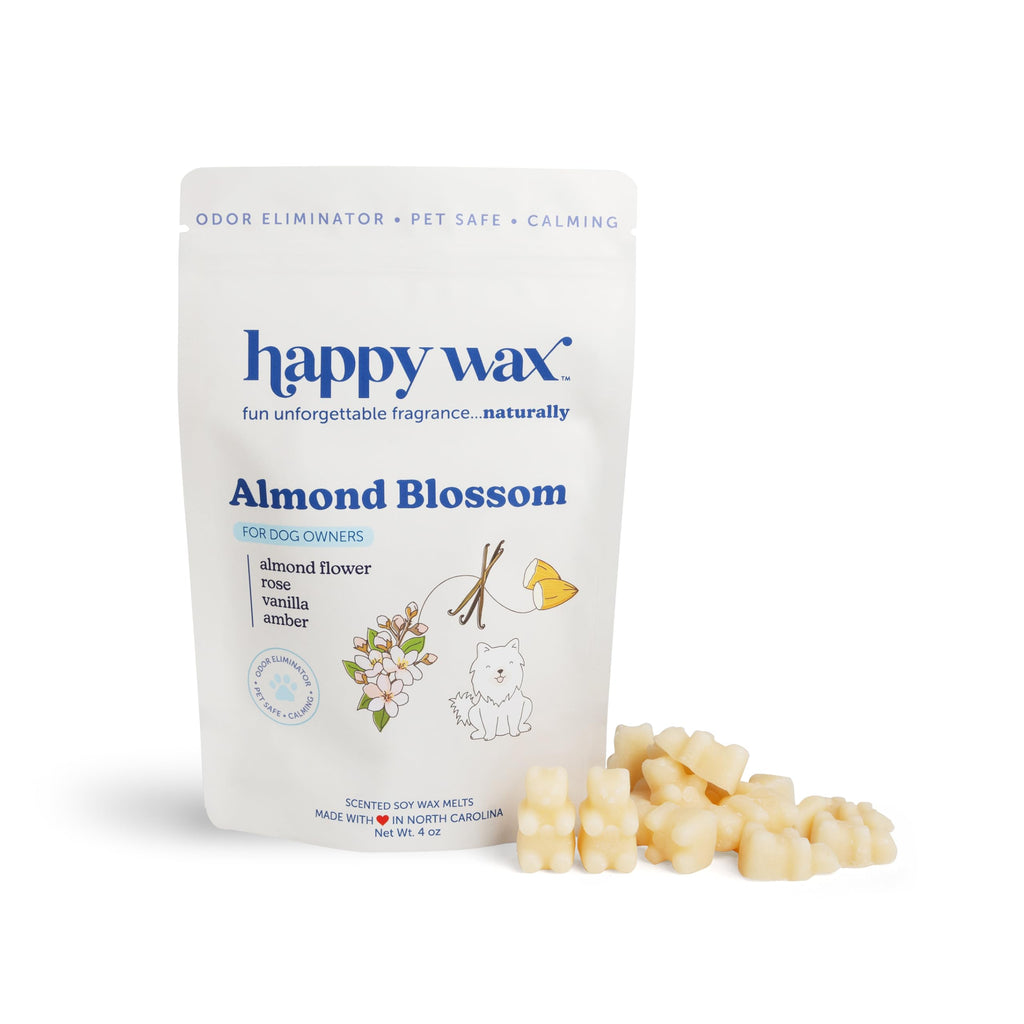 Happy Wax Pet Scents Collection: Pet Safe, Odor Eliminating, Non-Toxic Scented Soy Wax Melts – Total 6oz Variety Pack: Teakwood Trails, Lavender Fields, and Sugared Fruit