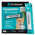 Cat Calming Treats for Anxiety Relief - Dual Texture Crunchy Creamy Calming Chews for Cats - Feline Stress Relief Behavior Support for Travel, Vet Visits, Grooming, Separation Anxiety (30-Day Supply)