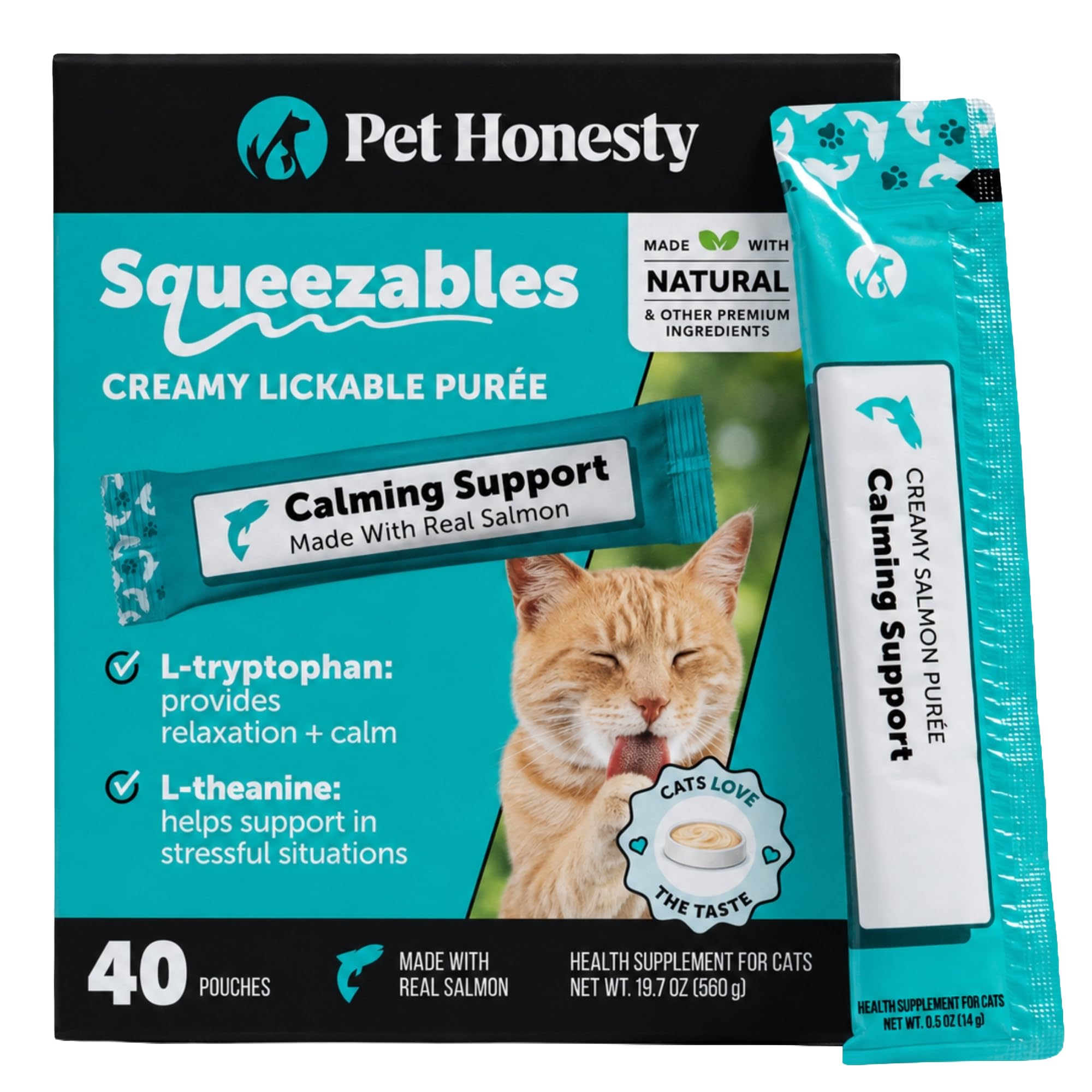 Cat Calming Treats for Anxiety Relief - Dual Texture Crunchy Creamy Calming Chews for Cats - Feline Stress Relief Behavior Support for Travel, Vet Visits, Grooming, Separation Anxiety (30-Day Supply)